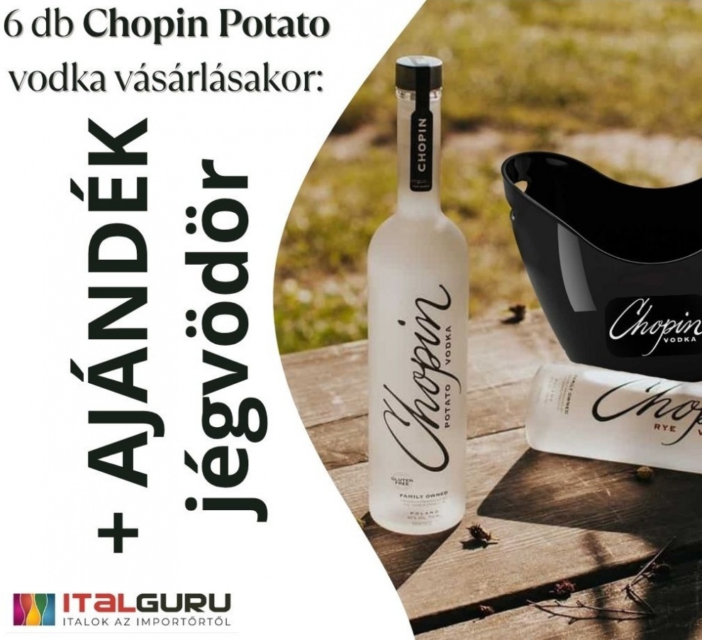 10583 Chopin Potato Vodka 0,7 6db + jégvödör AKCIÓS CSOMAG - Image 1
