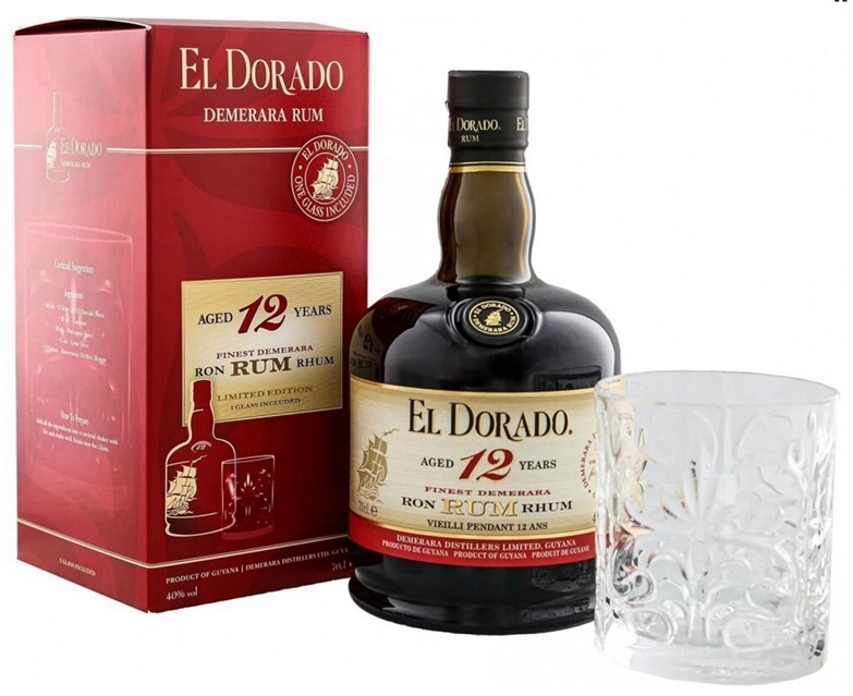 10943 El Dorado 12 years 0,7l 40% pdd. + 1 pohár - Image 1