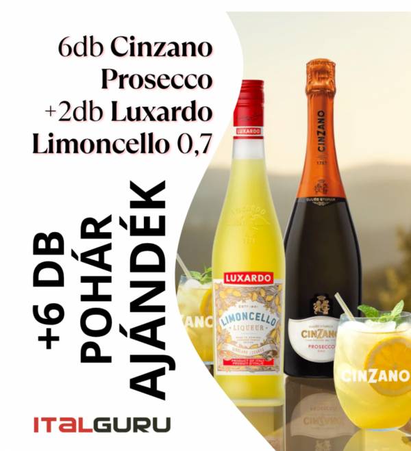 Limoncello Spritz CSOMAG (Luxardo Limoncello - Cinzano Prosecco)