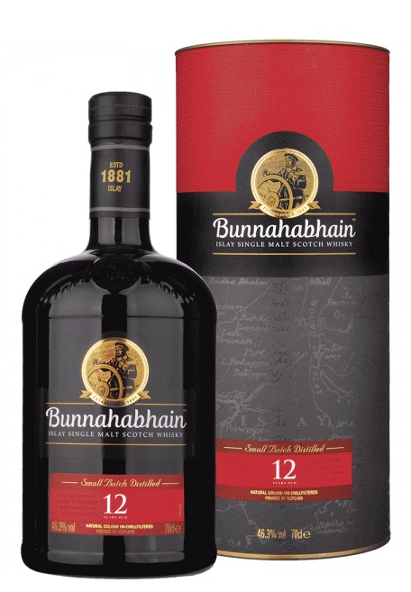 5752 Bunnahabhain 12 years 0,7l 46,3% dd. (piros) - Image 1
