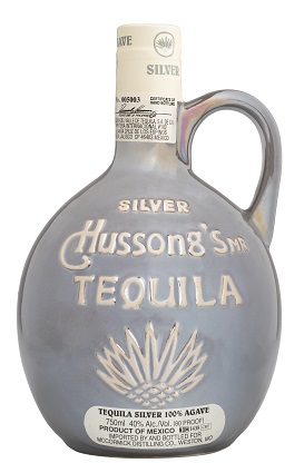 Tequila Hussongs Silver 40%	szürke kerámia