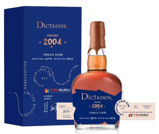 9956 Dictador 2004/2023 Tokaji Cask, Limited Italguru Edt. 41% pdd. - Image 1