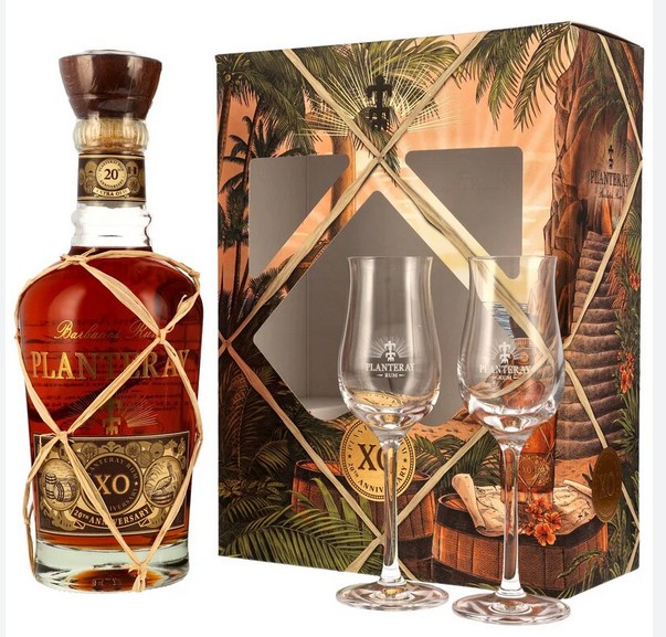 10590 Planteray (Plantation) XO 20th Anniversary Barbados rum 40% pdd.+ 2 pohár - Image 1