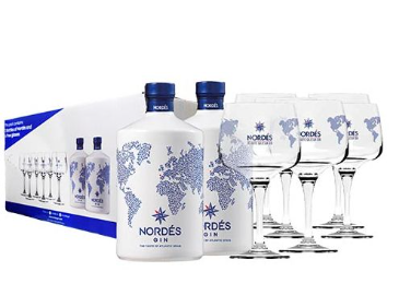 Nordes Gin PACK (2*0,7 + 6 db pohár)
