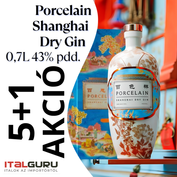 Porcelain Shanghai Dry Gin 5 + 1 CSOMAG