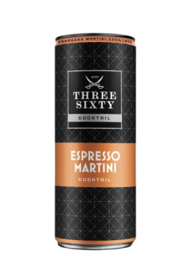 Three Sixty Espresso Martini 1 TÁLCA (12db*0,25L) 10%