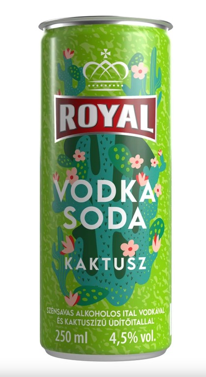 Royal Vodka Soda - Kaktusz 0,25L 1 ZSUGOR (6*0,25L) 4,5%