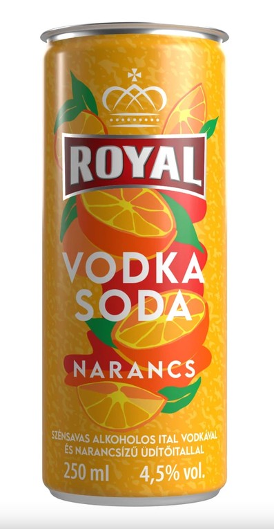 Royal Vodka Soda - Narancs 0,25L 1 ZSUGOR (6*0,25L) 4,5%