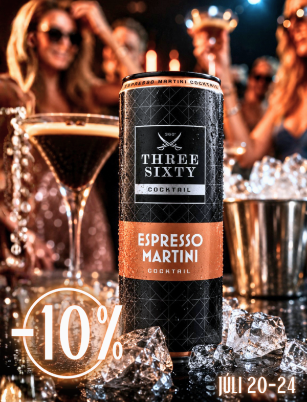 Three Sixty Espresso Martini 1 TÁLCA (12db*0,25L) 10%