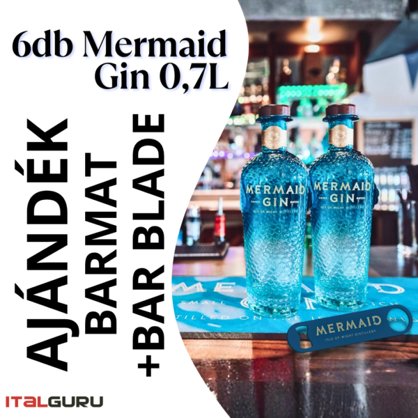 Mermaid Gin 6 * 0,7l + ajándék CSOMAG