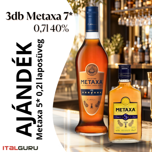 Metaxa 7* + ajándék CSOMAG